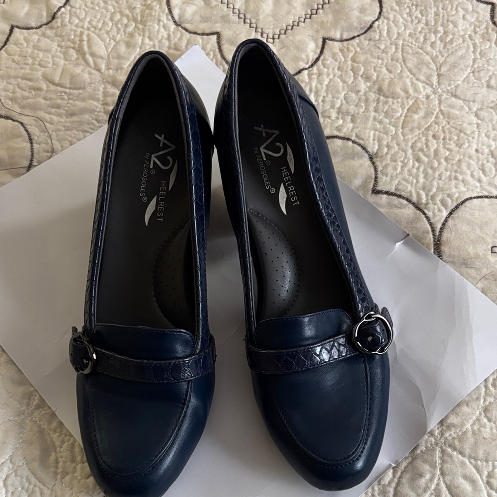 A2 By Aerosoles Women's Navy Heels